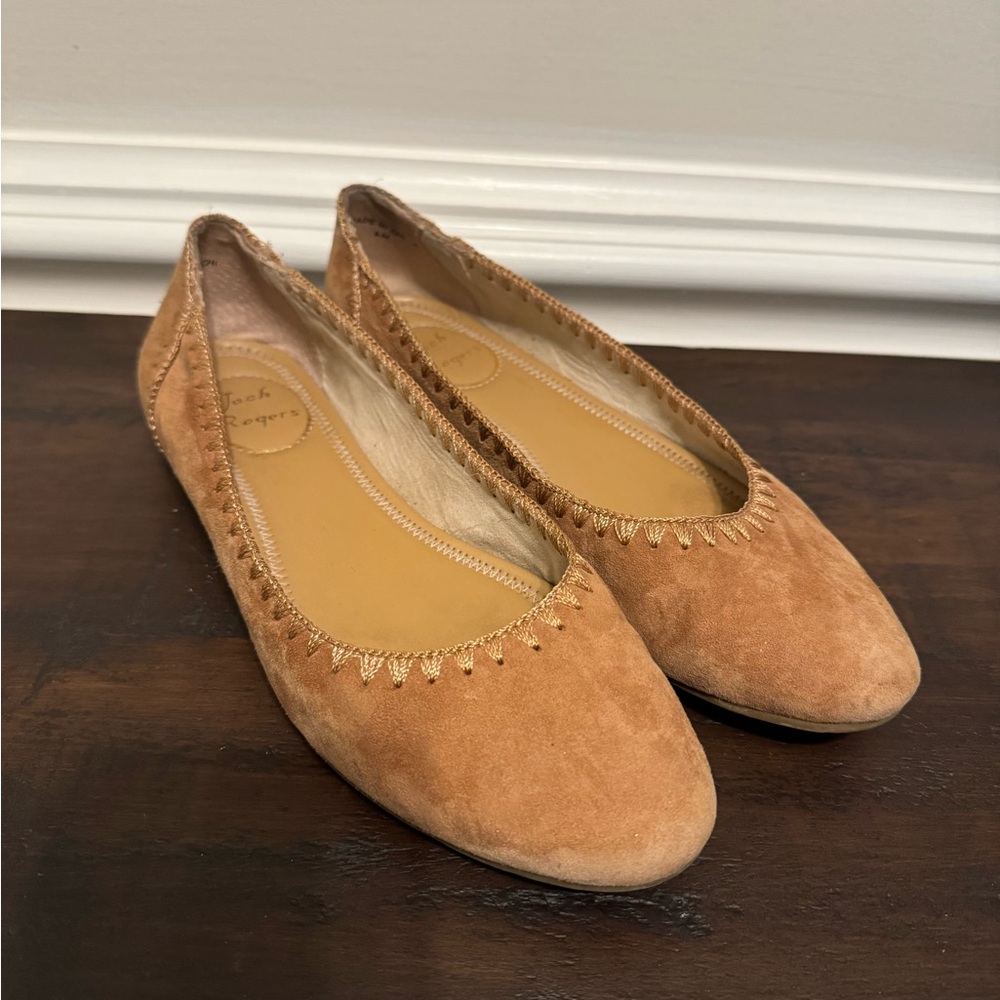 Jack Rogers Ellie Suede II Flats size 6